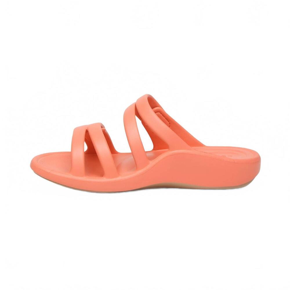NEW AETREX women's janey sport slides in coral